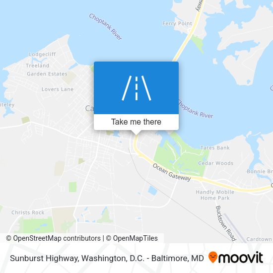 Mapa de Sunburst Highway