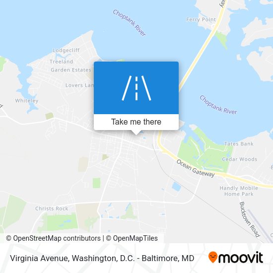Virginia Avenue map