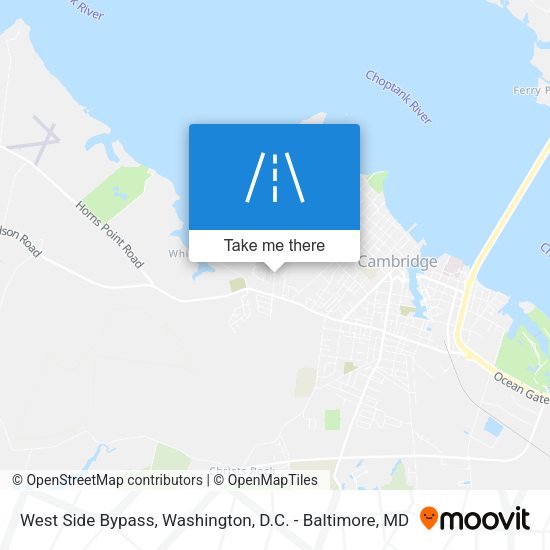 West Side Bypass map
