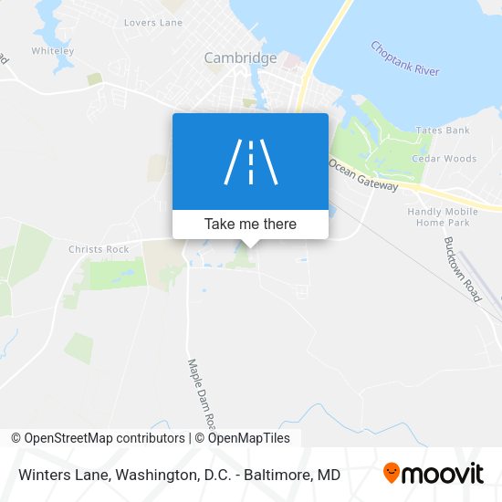 Winters Lane map