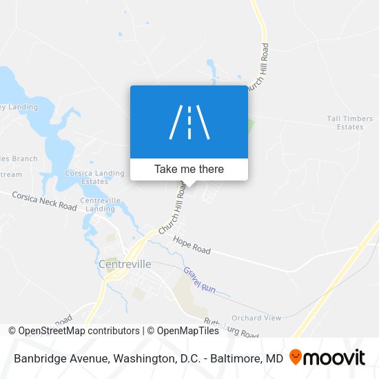 Banbridge Avenue map