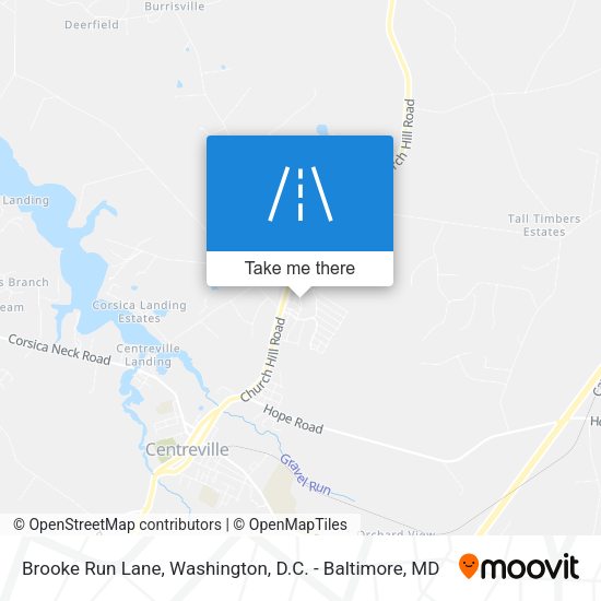 Brooke Run Lane map