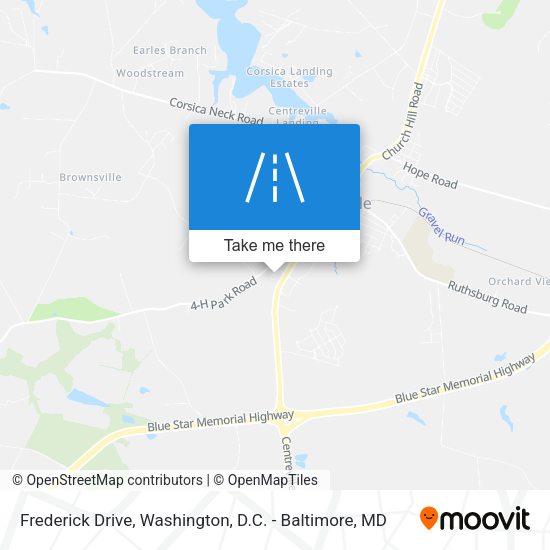 Frederick Drive map