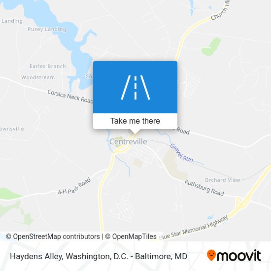 Haydens Alley map