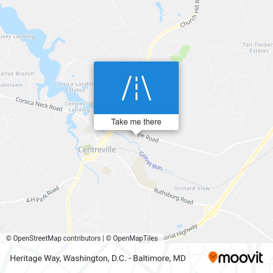 Heritage Way map