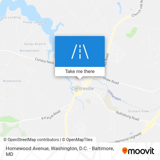 Homewood Avenue map