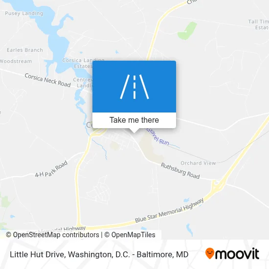 Little Hut Drive map