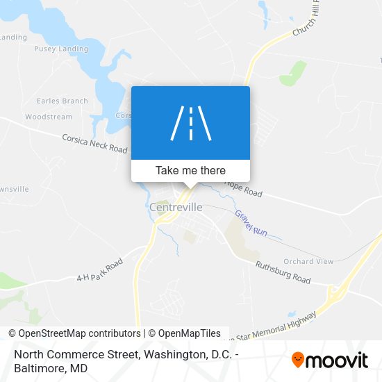 North Commerce Street map