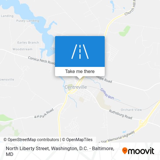 North Liberty Street map