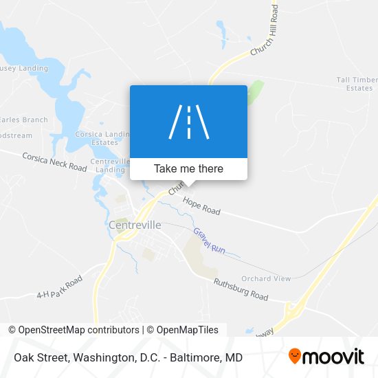 Oak Street map
