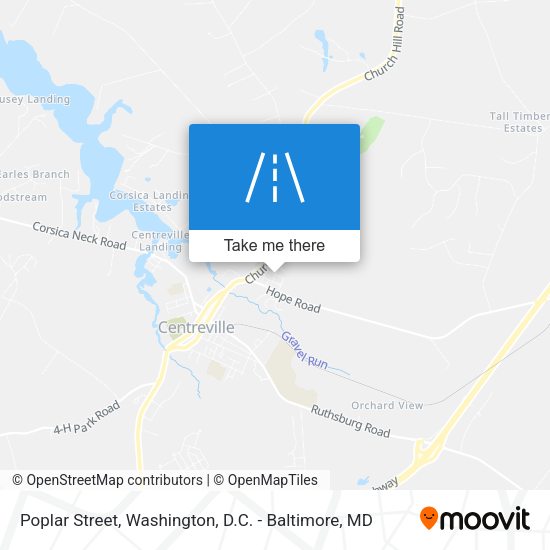 Mapa de Poplar Street