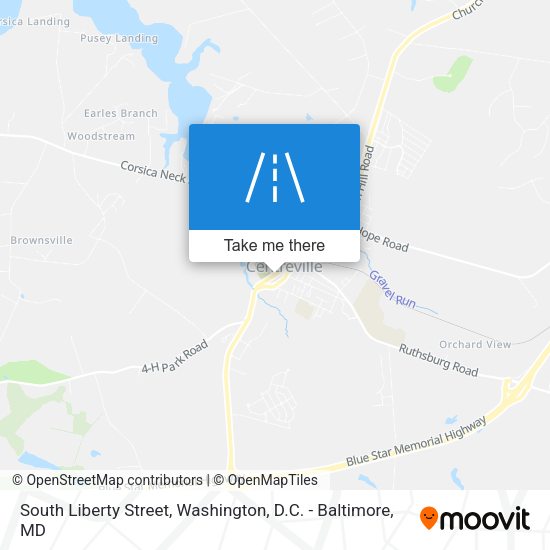 Mapa de South Liberty Street
