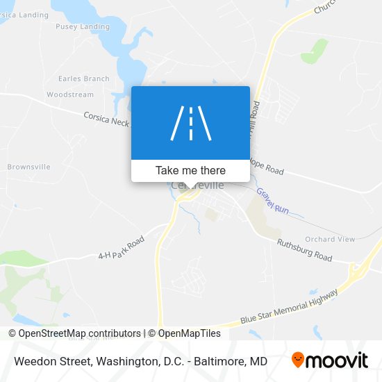 Weedon Street map