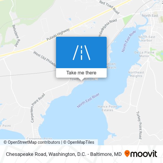 Mapa de Chesapeake Road