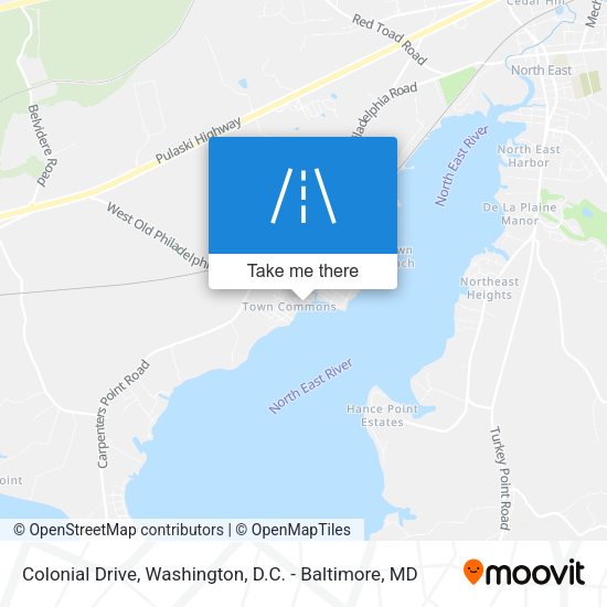 Colonial Drive map