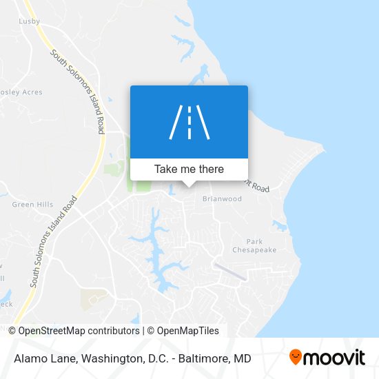 Alamo Lane map