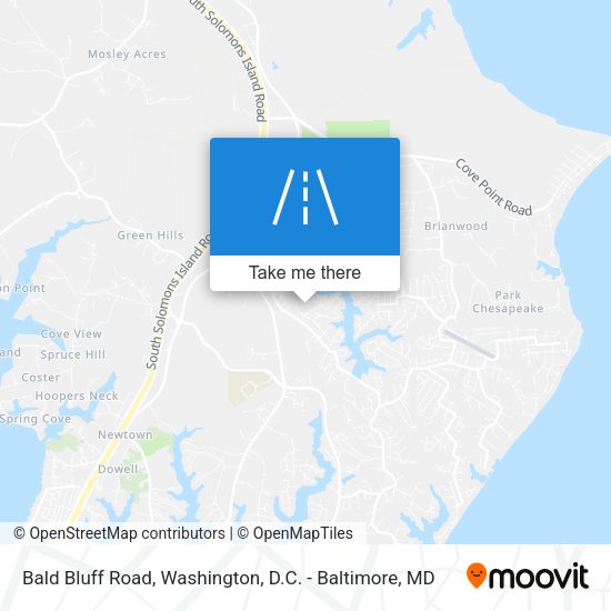 Bald Bluff Road map