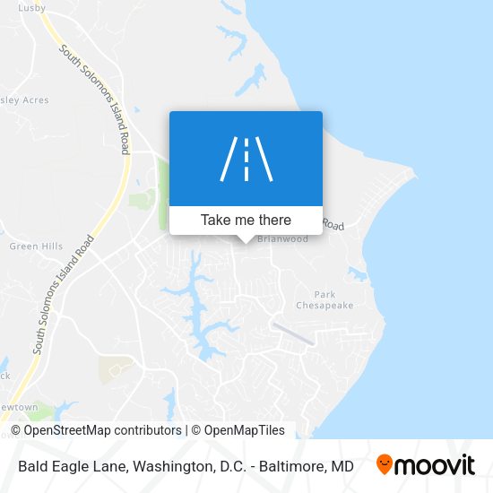 Bald Eagle Lane map