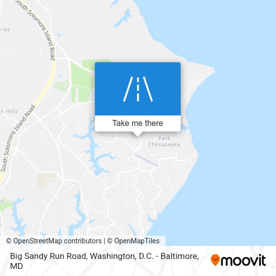 Mapa de Big Sandy Run Road