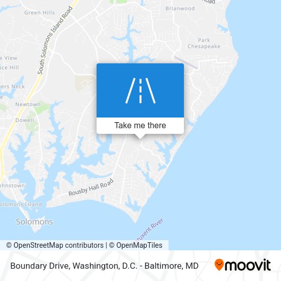 Mapa de Boundary Drive
