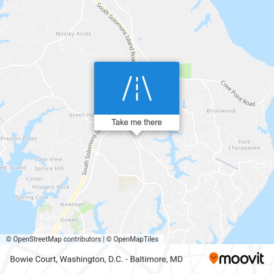Bowie Court map
