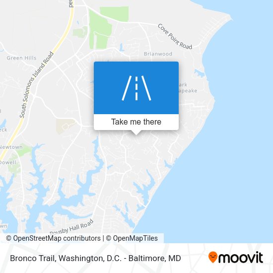 Bronco Trail map