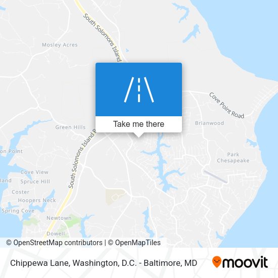 Chippewa Lane map