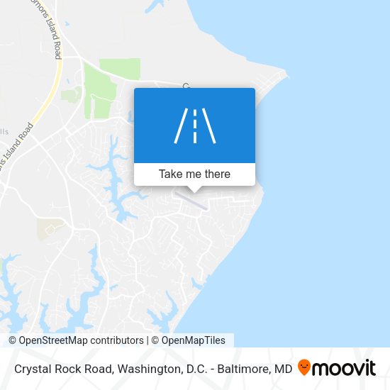 Crystal Rock Road map