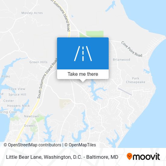 Little Bear Lane map