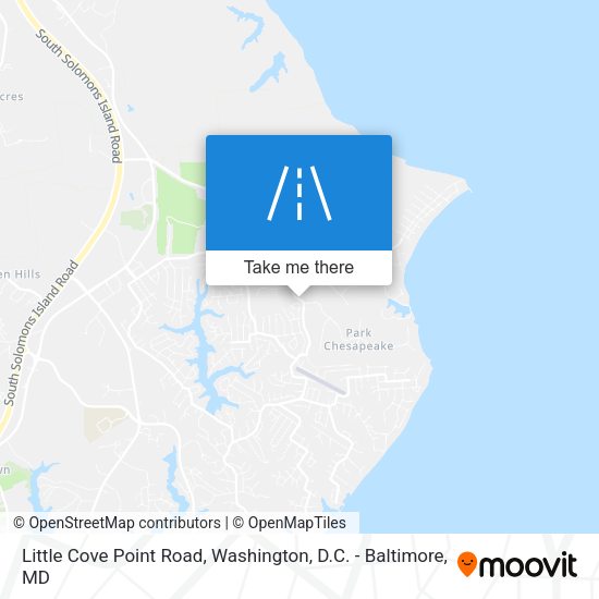 Little Cove Point Road map