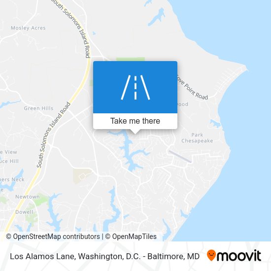Los Alamos Lane map