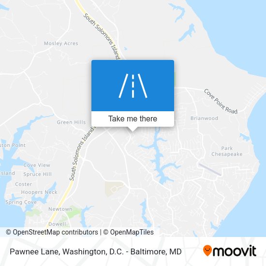 Pawnee Lane map