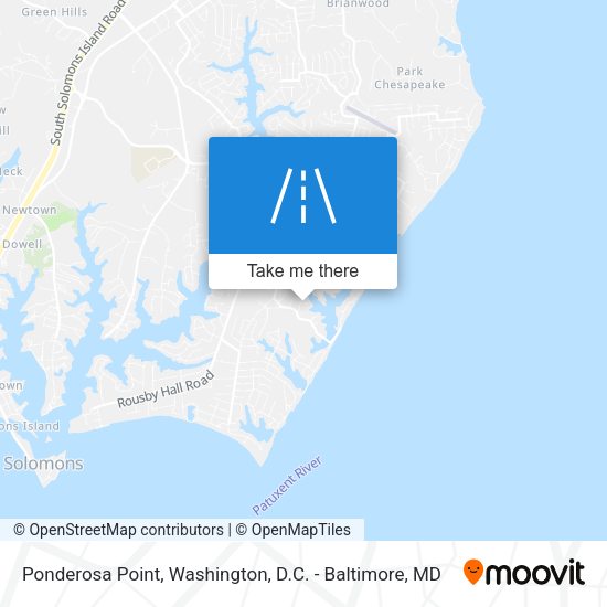 Ponderosa Point map