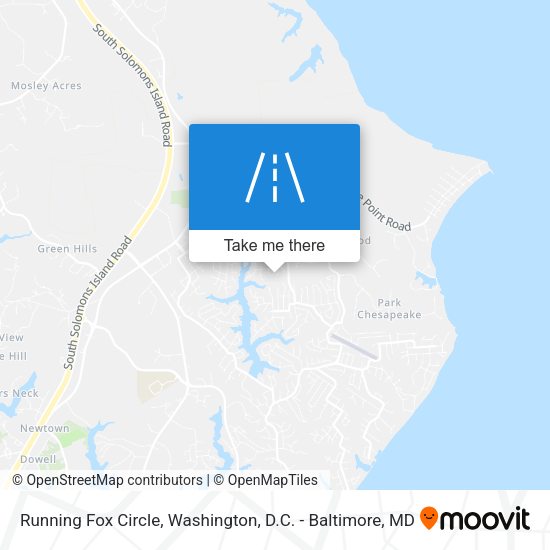 Running Fox Circle map
