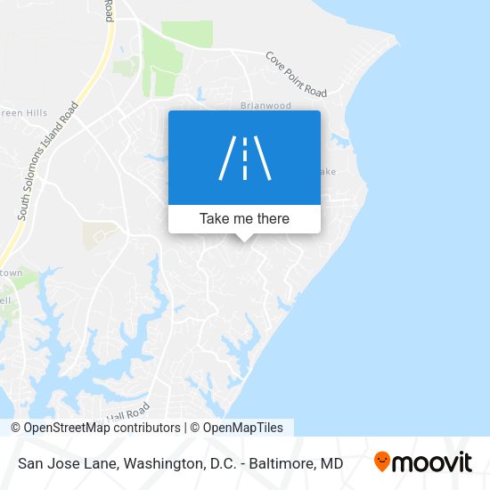 San Jose Lane map