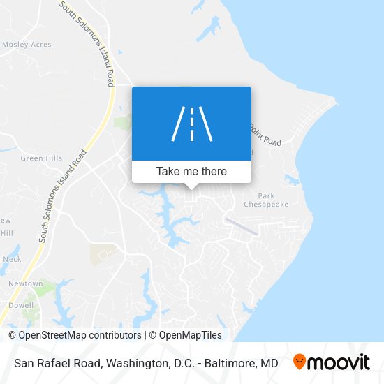 Mapa de San Rafael Road