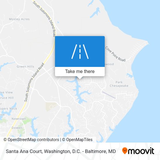 Santa Ana Court map