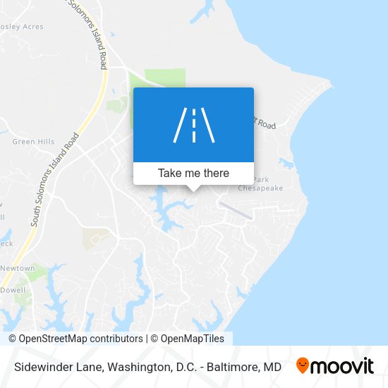 Sidewinder Lane map