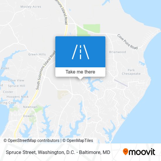 Spruce Street map
