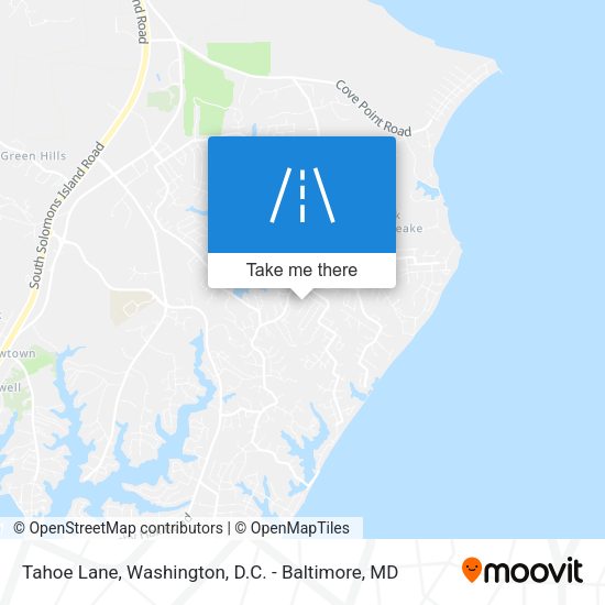 Tahoe Lane map