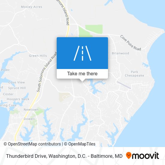 Thunderbird Drive map