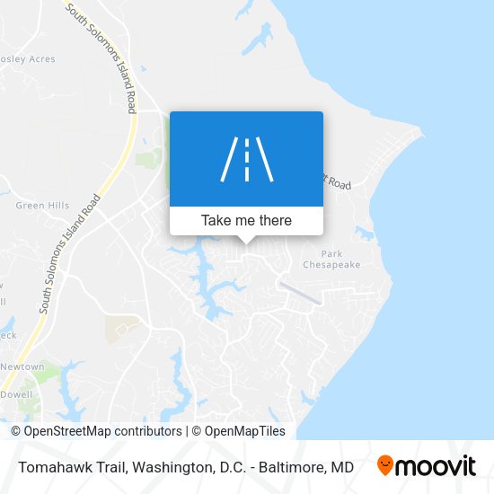 Tomahawk Trail map