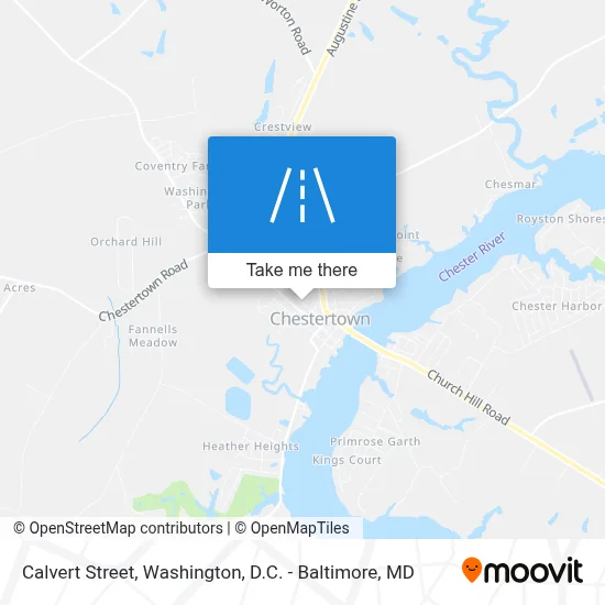 Calvert Street map