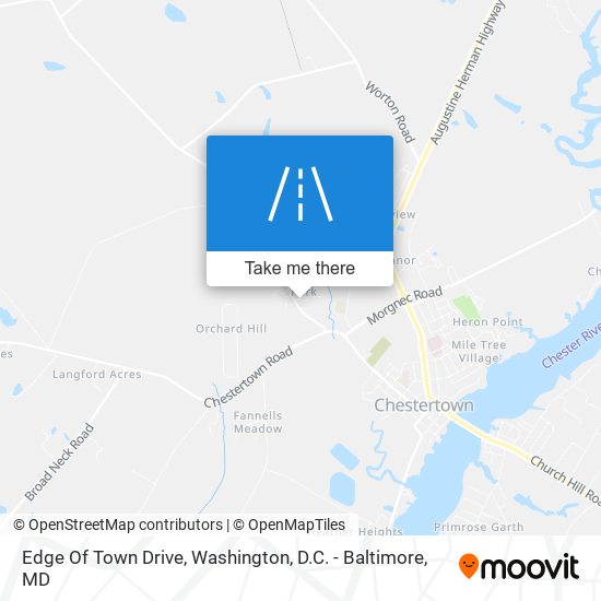 Edge Of Town Drive map