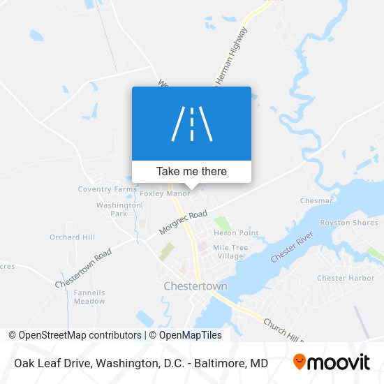 Oak Leaf Drive map