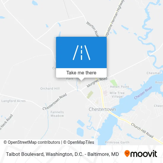 Talbot Boulevard map