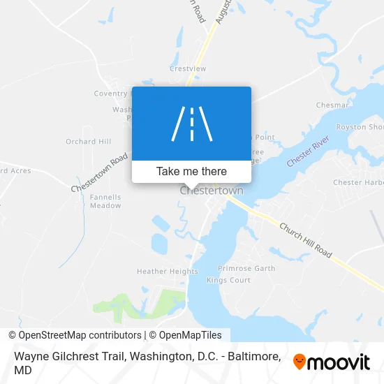 Wayne Gilchrest Trail map