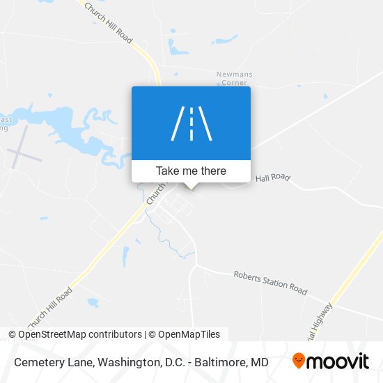 Cemetery Lane map