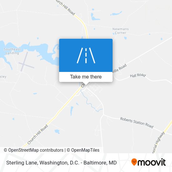 Sterling Lane map