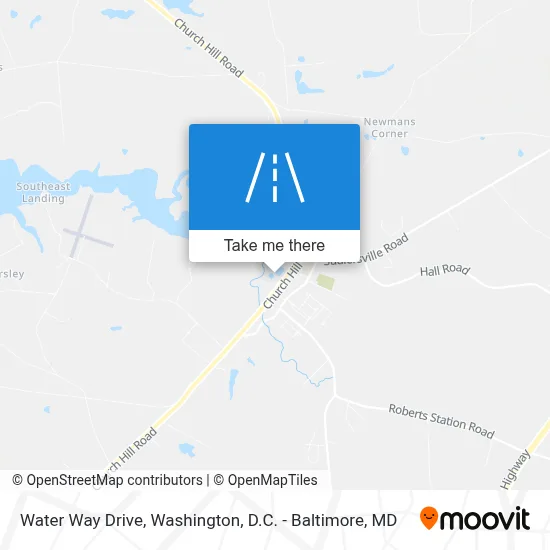 Water Way Drive map